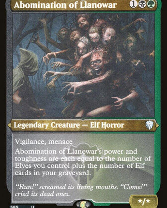 Abomination of Llanowar (Foil Etched)