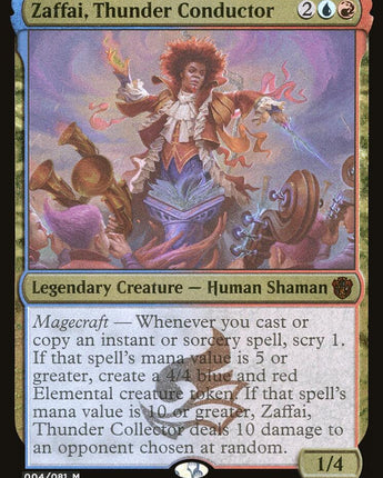 Zaffai, Thunder Conductor (Display Commander) - Thick Stock