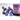 Chessex Dice: Opaque 16mm D6 (12) - Purple/White 