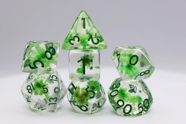 Load image into Gallery viewer, Foam Brain Inclusion Dice RPG Dice Set (7)
