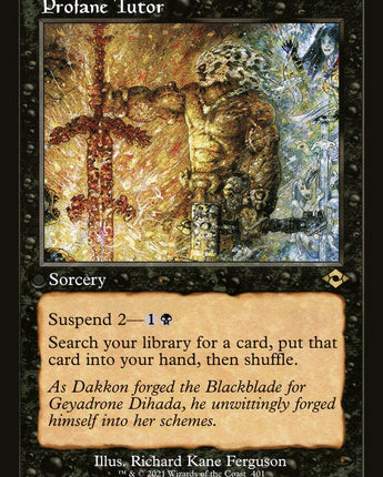 Profane Tutor (Retro Frame)