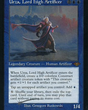 Urza, Lord High Artificer (Retro Frame) (Foil Etched)