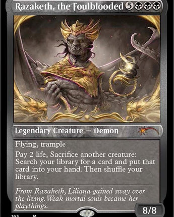 Razaketh, the Foulblooded (Foil Etched)