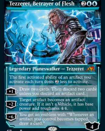 Tezzeret, Betrayer of Flesh (Showcase) (Foil Etched)