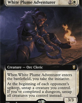 White Plume Adventurer (Extended Art)