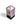 Chessex Dice: Gemini 16mm D6 (12) - Black-White/Pink 