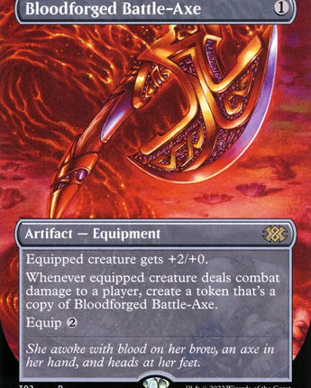 Bloodforged Battle-Axe (Borderless)