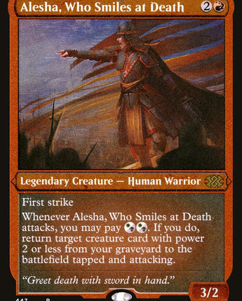 Alesha, Who Smiles at Death (Foil Etched)