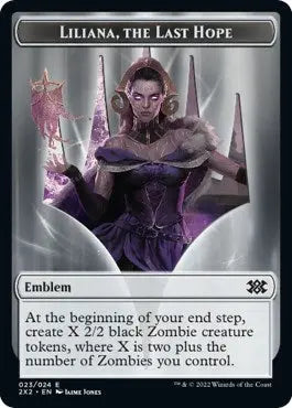 Emblem - Liliana, the Last Hope // Spirit (002) Double-Sided Token