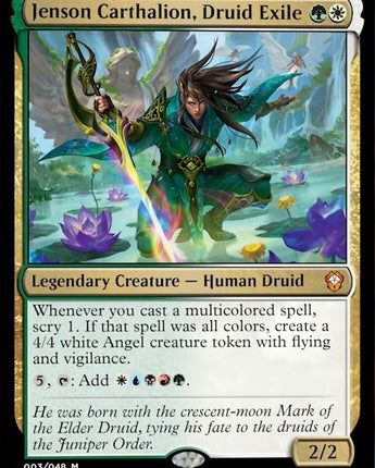 Jenson Carthalion, Druid Exile