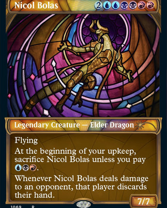 Nicol Bolas (Stained Glass) (Textured Foil)