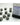 Chessex Dice: Opaque 12mm D6 (36) - Grey/Black 