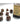 Chessex Dice: 7-Die RPG Set - Lustrous: Gold/Silver 