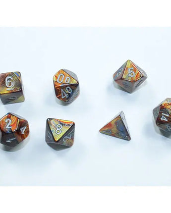 Chessex Dice: Mini 7-Die RPG Set - Lustrous: Gold/Silver 