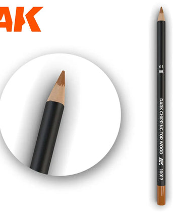 Weathering Pencils: Dark Chipping for Wood 