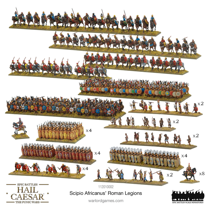 Load image into Gallery viewer, Hail Caesar Epic Battles: Scipio Africanus&#39; Roman Legions
