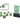 Chessex Dice: Mini 7-Die RPG Set - Marble: Green/Dark Green 