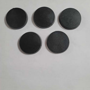 40mm Round Beveled Bases x5 