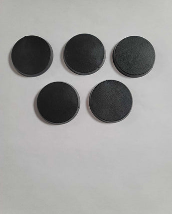 40mm Round Beveled Bases x5 
