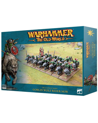 Old World Orc & Goblins: Goblin Wolf Rider Mob 