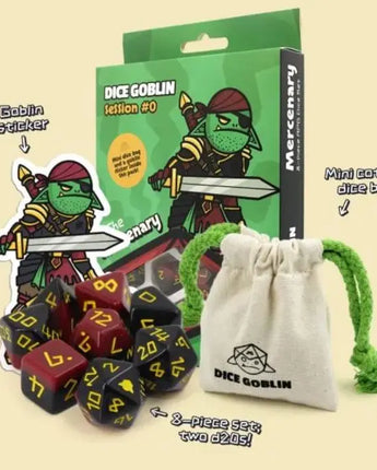 Dice Goblin Mercenary RPG Dice (8 pcs) 