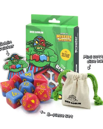 Dice Goblin Brawler RPG Dice (8 pcs) 