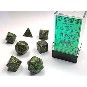 Chessex Dice: 7-Die RPG Set - Speckled: Earth 