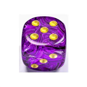 Chessex Vortex 50mm Dice - Purple/Gold 