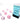 Chessex Dice: Festive 7-Die RPG Set - Pop Art/Red 