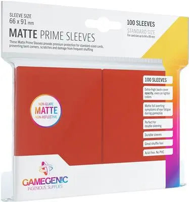 Gamegenic Color Matte Prime Sleeves 100ct 