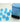 Chessex Dice: Special 12mm D6 (36) - Frosted: Caribbean Blue/White 