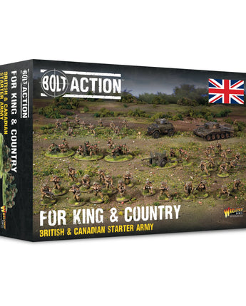 Bolt Action For King & Country - British & Canadian Plastic Starter Army 