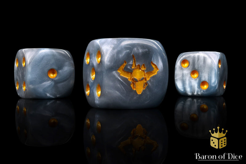 Load image into Gallery viewer, Golden Demon Dice
