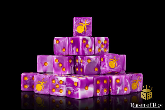 Gluttony Dice - Gold Inlay