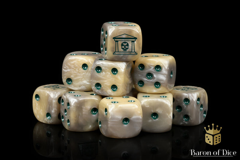 Load image into Gallery viewer, Military Gate Dice - Bone
