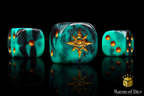 Eye of Chaos Dice - Aquamarine