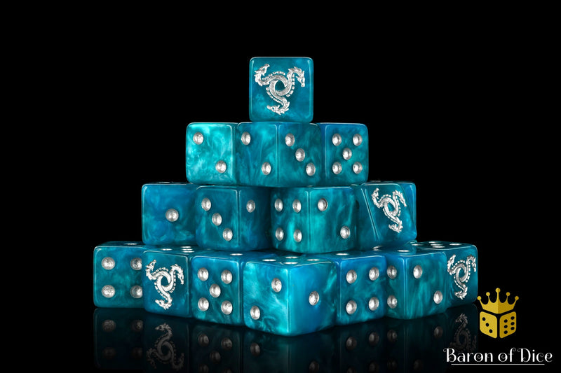 Load image into Gallery viewer, Hydra Dice - Serpent Blue
