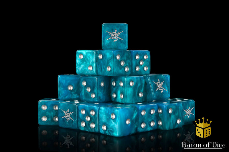 Load image into Gallery viewer, Shadow Vipers Dice - Blue
