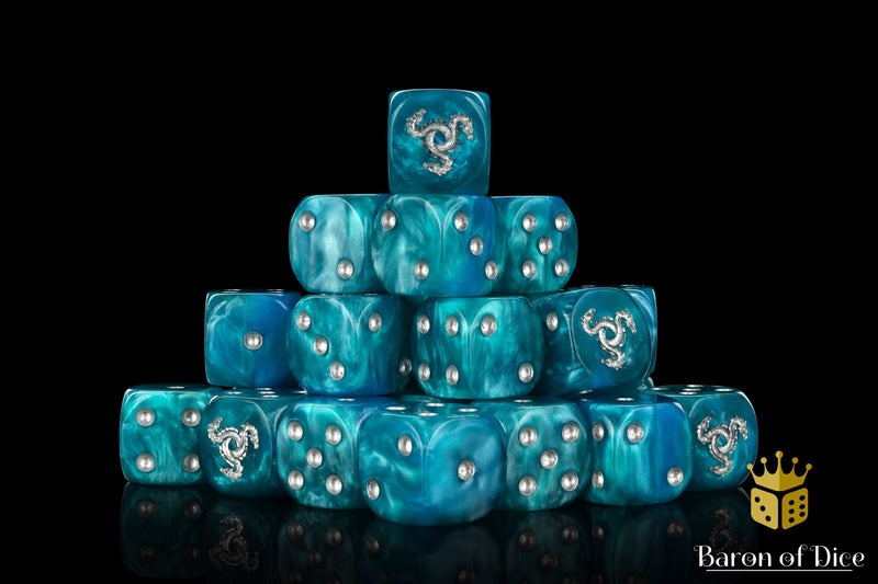 Load image into Gallery viewer, Hydra Dice - Serpent Blue
