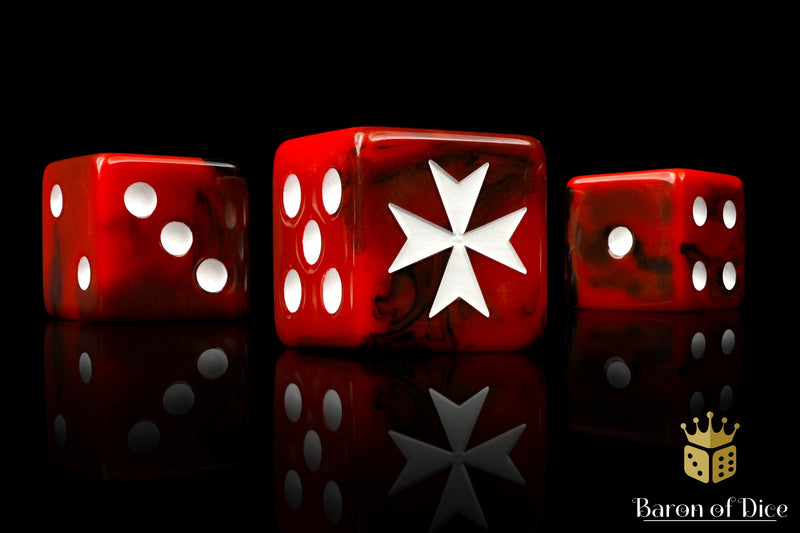 Load image into Gallery viewer, Red Templar Dice
