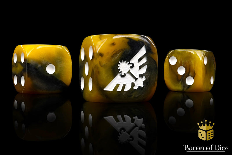 Load image into Gallery viewer, Inquisition Gold Dice
