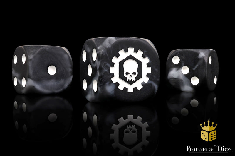 Load image into Gallery viewer, Iron Cog Dice
