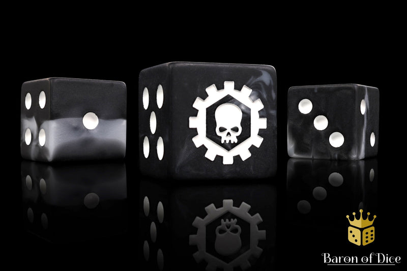 Load image into Gallery viewer, Iron Cog Dice
