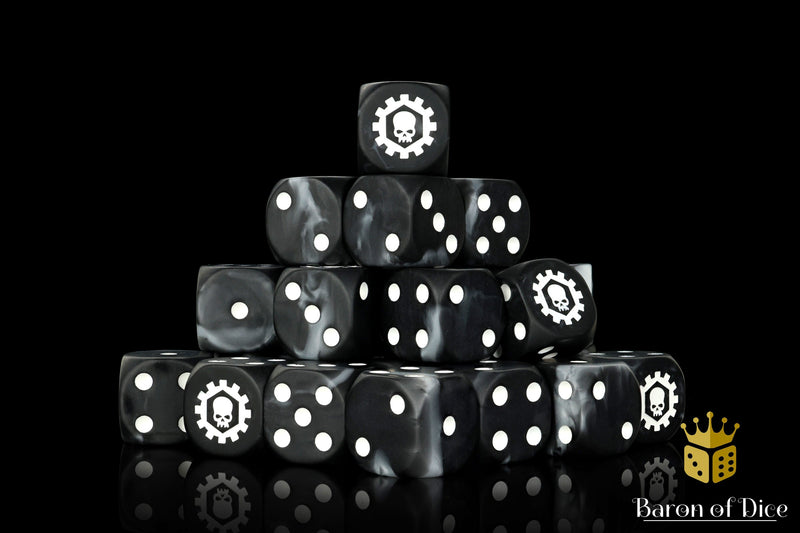 Load image into Gallery viewer, Iron Cog Dice
