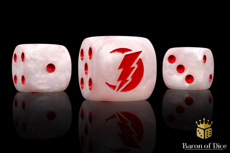 Load image into Gallery viewer, Star Hunter Dice - White
