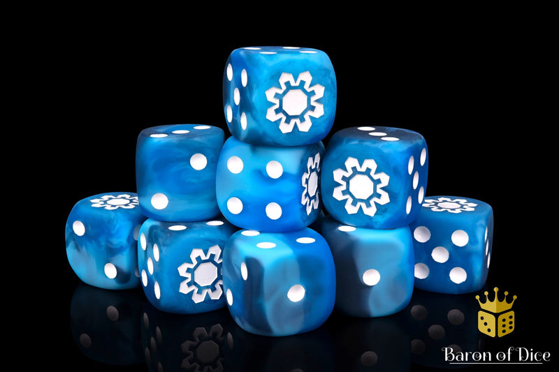 Load image into Gallery viewer, Frozen Cog Dice
