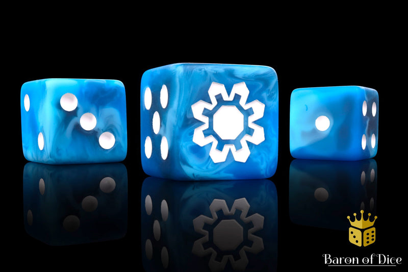 Load image into Gallery viewer, Frozen Cog Dice
