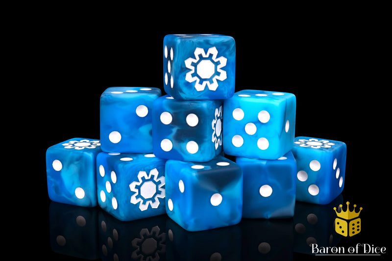 Load image into Gallery viewer, Frozen Cog Dice
