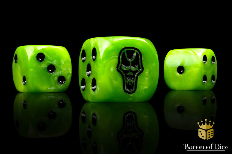 Load image into Gallery viewer, Day of the Dead Dice - Skull
