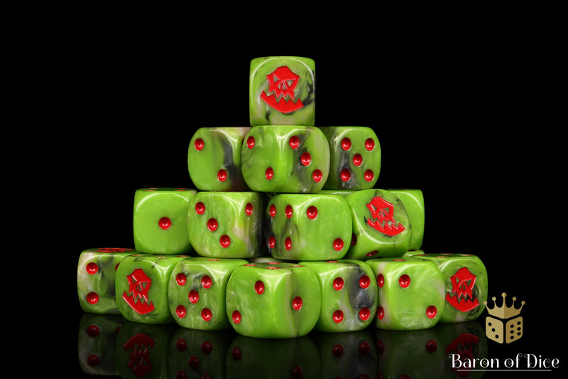 Load image into Gallery viewer, Orc Dice - Red
